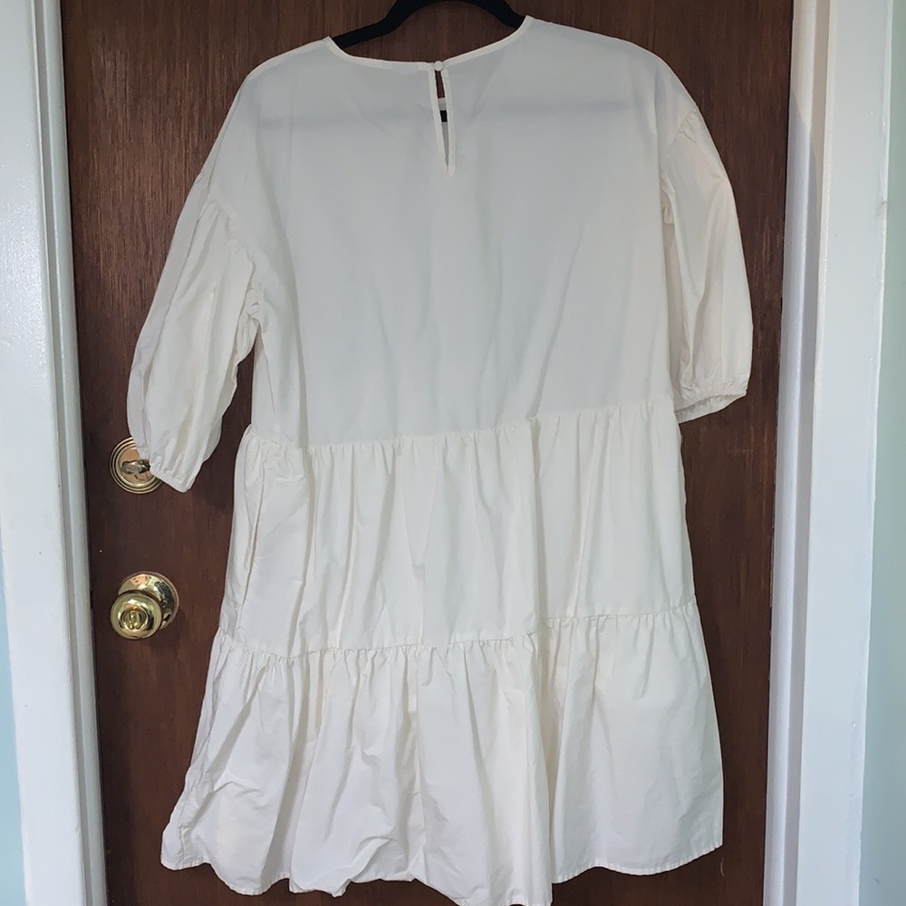 Target A New Day Puff Short Sleeve Tiered Dress
